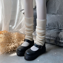 South Korea warm wool thick knitted socks Lolita pile socks leg sleeves Japanese knee pads jk tube socks