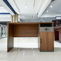 Wuhan computer desk modern simple office Table 1 2 meters home desk writing table 1 4 meters staff desk