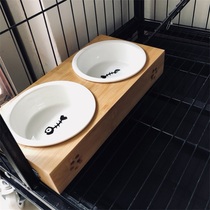 Cat bowl Double bowl protection cervical rice bowl Ceramic Cat food bowl Water basin Stainless steel dog bowl Pet food supplies