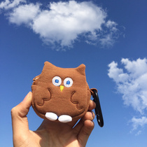Bluetooth Headphones Bag Cute Plush Small Containing Bag Portable Teen Heart Coin Wallet Small Crowdwalk Creative Gift
