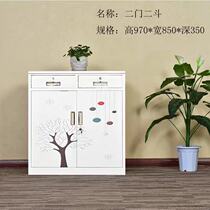 Balcony cabinet lockers sunscreen waterproof household shoes cabinet outdoor storage cabinet outdoor storage cabinet open air Iron wardrobe with lock sundries cabinet