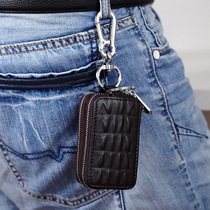 Caravan Crocodile Crocodile Crocodile Bovine Leather Car Key Bag Woman Versatile Multifunction Zipped Door Lock Spoon Bag Man
