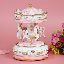 Music box Music box Merry-go-round decoration Little girl birthday gift for girl princess children Sky City
