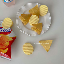 Rose ocean simulation potato chip clip funny cute test paper folder sorting and storage snack sealing clip