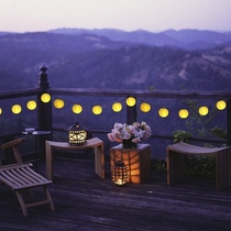 Terrace string lanterns Spring Festival solar balcony flashing lights LED decorative lights outdoor waterproof courtyard string lights