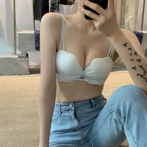 Student underwear bra girl Japanese suit sweet inner summer thin bra upper support small chest gather bra