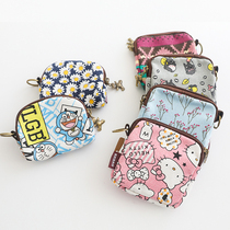 Click Tribe Thickened Canvas Zero Wallet Schoolgirl Mini Large Capacity Coin Bag Portable Small Square Bag