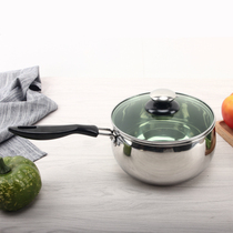 Stainless steel milk pot soup pot thickened cooking noodles small milk Pot Mini small pot instant noodles hot milk cooker induction cooker gas Universal