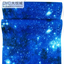 Starry Sky wallpaper 3d three-dimensional ceiling top decoration bar ktv background wall aisle universe night sky ceiling wallpaper