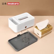 Spring drawing paper box home living room multifunctional napkin box creative storage box desktop restaurant tissue box Nordic