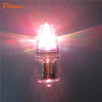 11cm fish lure lamp underwater fish collection lamp waterproof fishing lamp colorful yellow light fish cage with 5th battery