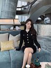 Hepburn Fengyu sister temperament wears fried street fashion, age thinning, high-end western style, light mature skirt, two-piece suit women