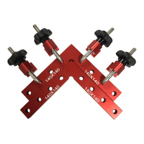 90-degree woodworking straight-angle ruler splicing plate fixing clip aluminum alloy right-angle positioning ruler woodworking positioning fixture