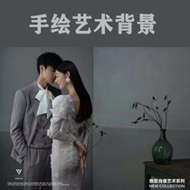 Ancient art painting photography oil painting background shooting photo studio hand-painted dream non-woven fabric background
