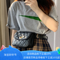Small bag belt female ins style Korean all-match belt decoration pocket purse chest bag black fashion trend