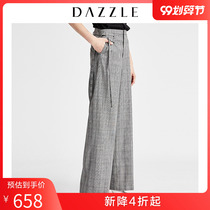 Liu Wen same paragraph DAZZLE ground element summer new plaid wide-leg pants suit trousers female 2G2Q4203E