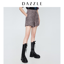 Dazzle Disu 2020 summer new style small fragrant light tweed shorts for women 2c2q1282g