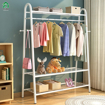 Clothes Hanger Floor Standing Simple Clothes Hat Rack Bedroom Mesh Red Hanging Clothes Hanger Home Clothes Containing Shelf Small Wardrobe