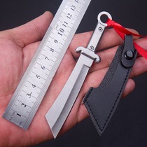  All-steel EDC miniature mini red army knife Fruit knife High hardness outdoor knife disassembly express knife self-defense