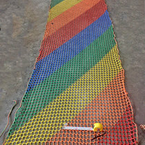 Color protective mesh small mesh 123cm rope mesh Nylon mesh Decorative childrens anti-fall mesh stairs balcony