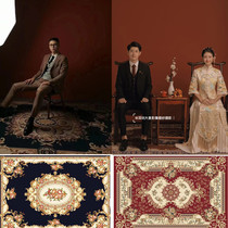 Country of the Republic Wind-style Personality Themed Photo Extravaganza Style Ground Mat Chinese Style Show and Wedding Yarn Photography Props Background Blanket