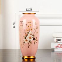 Ceramic Plate Retro Decorative Swing room Wine Cabinet Tabletop Minimalist modern vase flower arrangement hanging disc wooden bracket