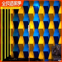 ktv wallpaper karaoke hall flash Wall cloth 3d three-dimensional reflective special bar personality Creative Corridor background wall wallpaper