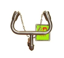 Factory Eye Wash 304 Stainless Steel Eye Wash Simple Double Eye Wash Lab Send Sign