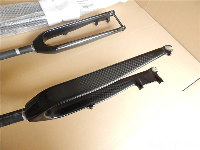 Mountain Bicycle Front Fork Full Carbon Fiber 3K MTB Cycling Disc Brake Hard