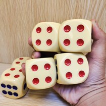 Mid-Autumn Bo cake big dice 4CM dice acrylic movable dice beige with big Baker Bowl