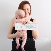 INS custom Nordic baby month growth milestone commemorative book Mother pregnancy record card