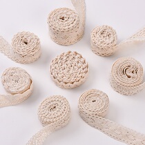  Lace accessories Beige cotton thread lace handmade diy accessories lace sofa curtain lace material