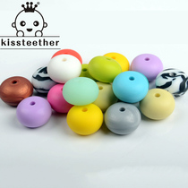 diy baby molar necklace silicone abacus beads color appease necklace jewelry accessories long loose beads