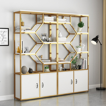 Cosmetics display case nail shop rack beauty salon Barber shop display rack with cabinet hair salon screen partition