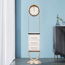 Luxury floor-standing clock living room clock corner cabinet TV cabinet ornaments clock home European fashion modern creative standing clock