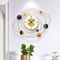 Cosmic light luxury mute wall clock living room home fashion clock creative personality decoration simple modern wall clock