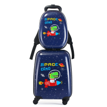Love passenger childrens trolley case customized 18 inch Mother Box can be mounted childrens suitcase cartoon dinosaur pattern