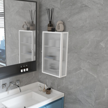 Toilet makeup skin care products glass shelf wall-mounted bathroom toilet toilet wall storage storage cabinet