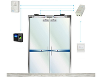 Access control system access control set Xuhong-f9 access control attendance machine Double open glass door set