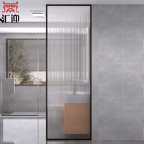 Huiying light luxury Changhong glass screen partition modern simple home entrance wash table living room decoration wall