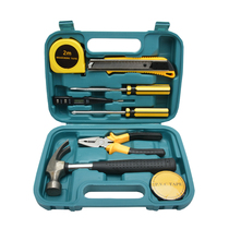 Automotive supplies 9 piece household tool set Automotive hardware tool 9PC toolbox car insurance package promotion