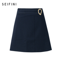 Shopping mall the same style of shifanli 2020 summer new short skirt high waist A-line skirt women's skirt 3b3341231