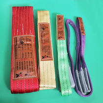 Color polyester flat lifting belt cloth belt driving sling forklift lifting nylon belt rope sling 5T