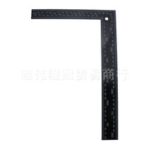 Thickened Straight Ruler Measuring Cutting Steel Ruler Leather Tool Open Drawing Line Positioning Black Ruler