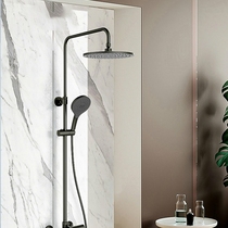 Kollezi Delight Triple Water Shower Shower Shower Suit Home Shower Column Light Lavish Black K-23126T-B9-2BL