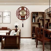 New Chinese watch and clock clock living room perpetual calendar clock creative Chinese style calendar clock home decoration quartz clock