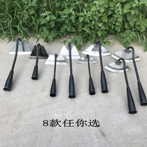 TA small hoe household vegetable planting digging and weeding agricultural tools Daquan hollow old-fashioned forging shovel grass hoe root artifact