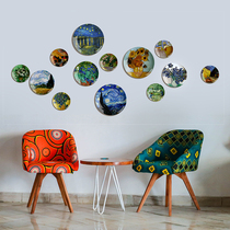 12-inch Van Gogh Oil Painting Museum Ceramic disc hanging disc decorated plate Wall decorated with disc swinging piece Process tray