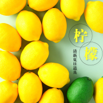 Simulation fruit lemon gourmet food photo props ins photography shooting lemon slice props ornaments