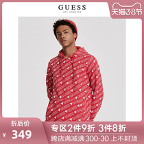 Guess men's printed letter logo hoodie-x93q07r4w81
